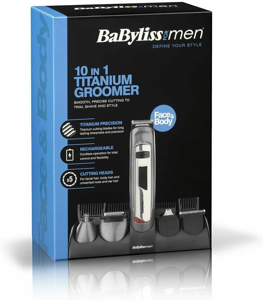 BaByliss 7235U 10-in-1 Sistema Of Accessories Technology Of Blades Titanium