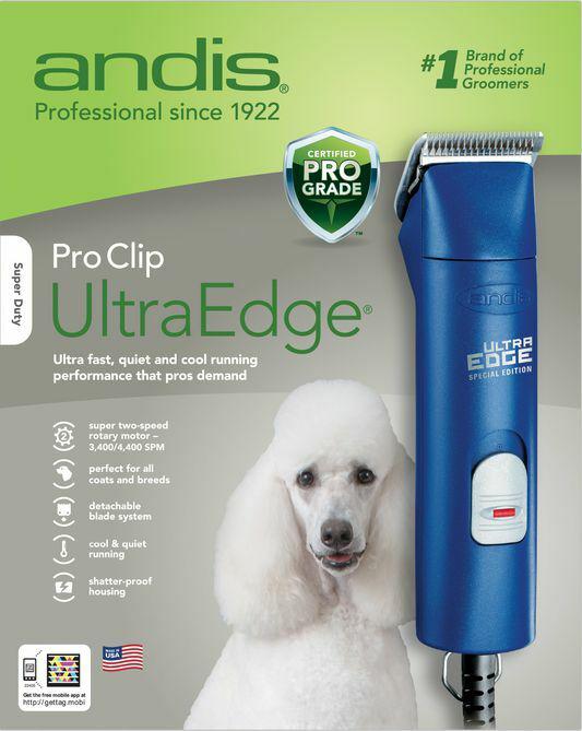 Andis Professional UltraEdge Clipper # 23275 BLUE ProClip AGC2 Two-Speed NEW