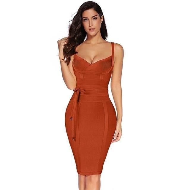 bandage rayon sleeveless dress