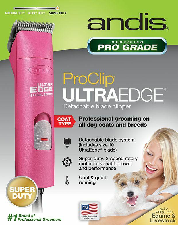 Andis Professional UltraEdge Clipper # 25175 Hot Pink ProClip AGC2 Two-Speed NEW