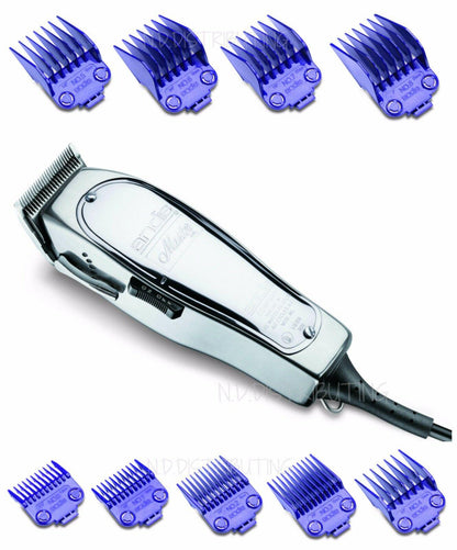 Andis Master ML Clipper 1557 + 9 pack Nano DOUBLE MAGNET Comb Set #01410 #01415