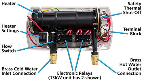 Atmor Tankless Electric Instant Water Heater: 13kW-240V