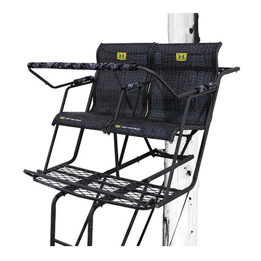 18 ft. Durable Steel Denali 2-Man Ladder Treestand with Safe-Tread Steps