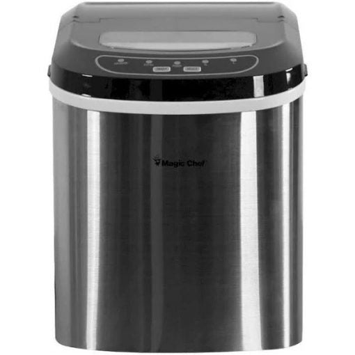 27 lb Portable Countertop Ice Maker in Stainless Steel