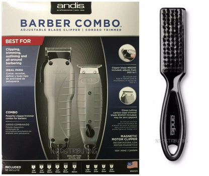 Andis Professional Barber Combo Adjustable Clipper with Trimmer - 66325