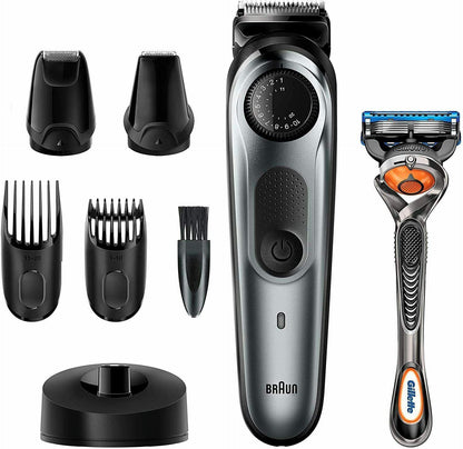 Braun Beard Trimmer BT7240 Cordless Rechargeable Hair Clipper Lightly