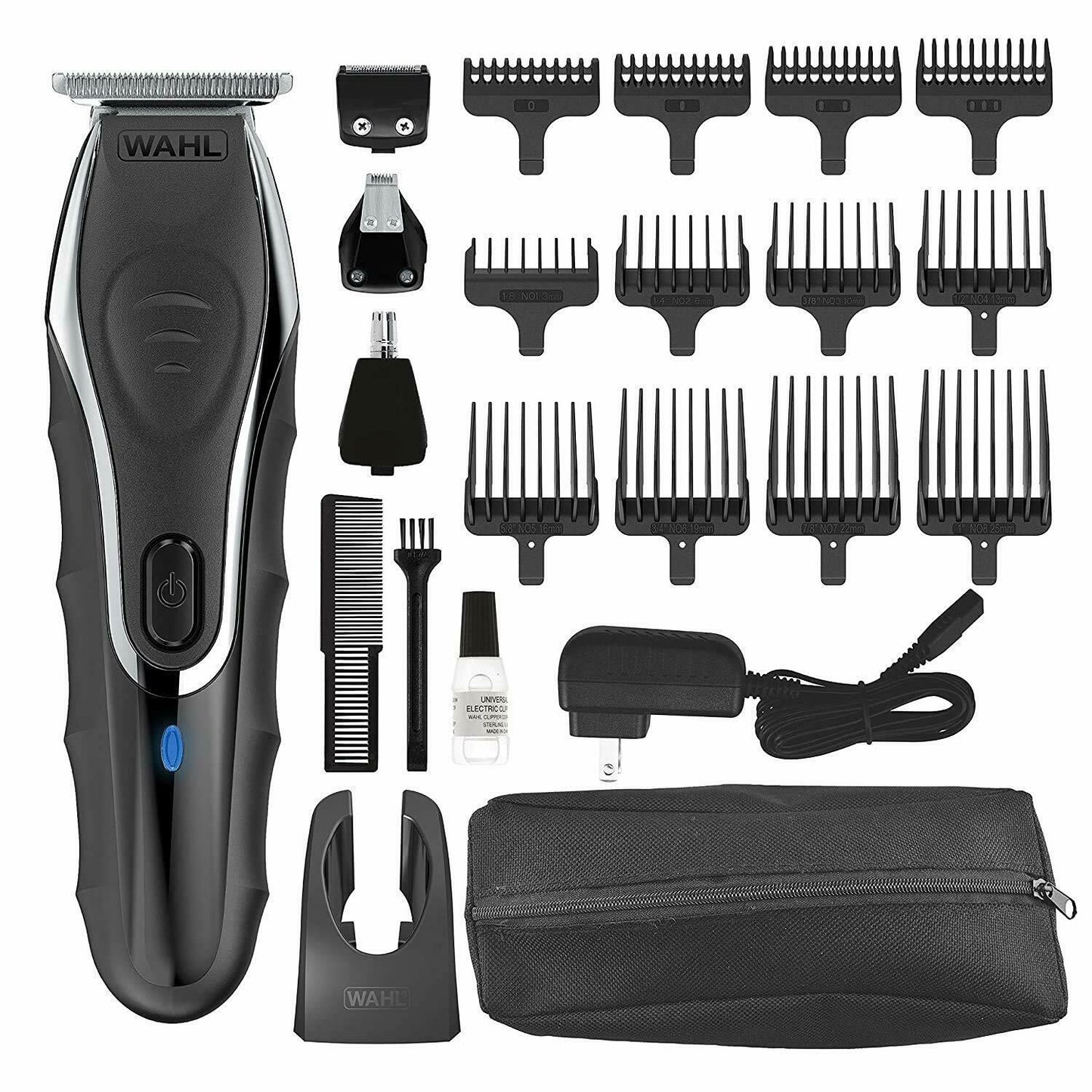 21WAHL 09899-024 Aqua Blade Rechargeable Wet Dry Lithium Ion Deluxe Trimming Kit