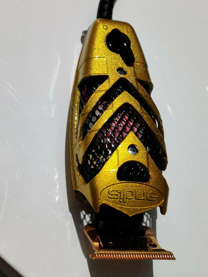 Andis T-Outliner  Skelsharpened gold blade zero gap modified