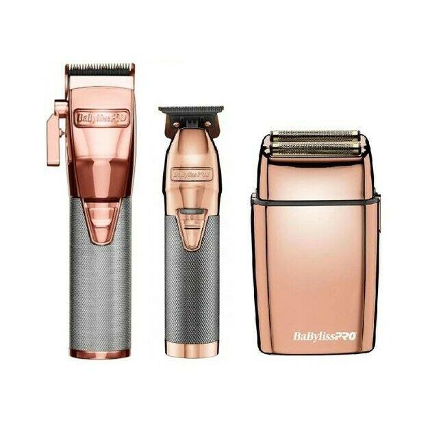 BaByliss PRO Rose Gold Skeleton Trimmer, Cordless Clipper, Double Foil Shaver...