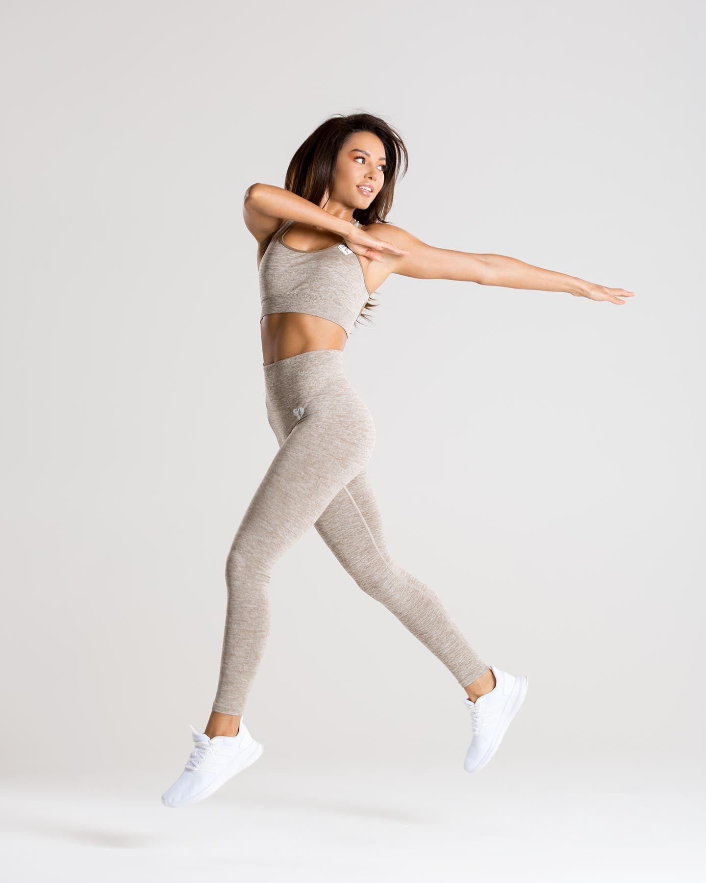 Move Seamless Leggings | Brown Grey Marl