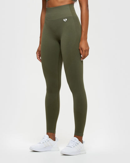 Power Seamless Leggings | Khaki