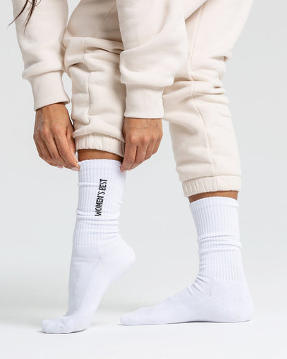 Crew Socks (1PK) | White