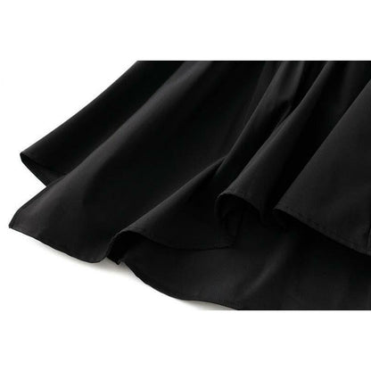 aysmmetrical pleated midi skirt