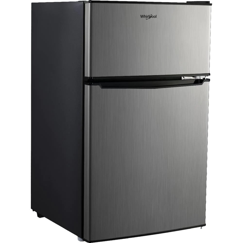 31 cu ft Mini Refrigerator in Stainless Steel with Dual Door True Freezer