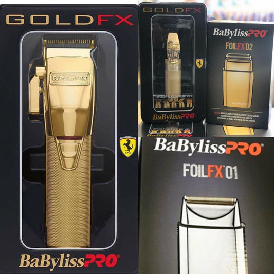 BaBylissPRO Gold FX Cordless Trimmer &FX Clipper &FoilFX 02+01 Read Description