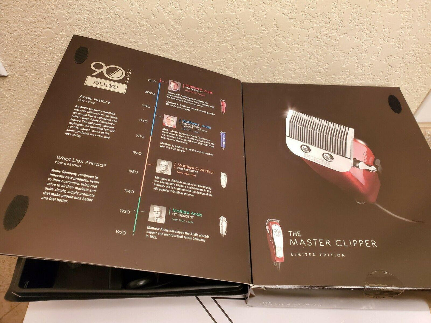 Andis Master Clipper 90th Anniversary Limited Edition Candy Red