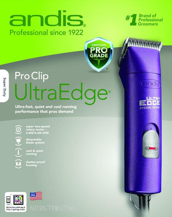 Andis Professional UltraEdge Clipper # 24080 Purple ProClip AGC2 Two-Speed NEW